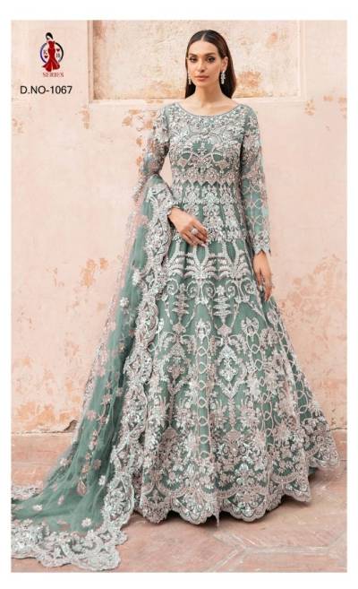 D.NO. KB1067 BY BT BRIDAL ANARKALI GOWN WHOLESALER IN INDIA